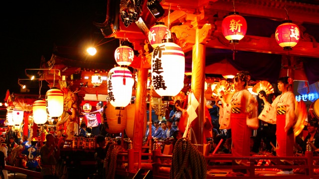 写真：大館神明社の祭典