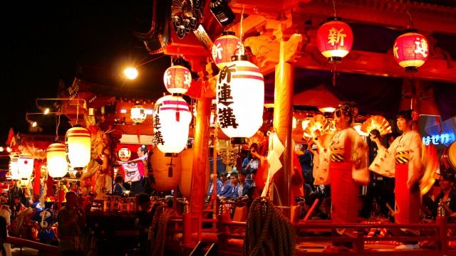 写真：大館神明社の祭典