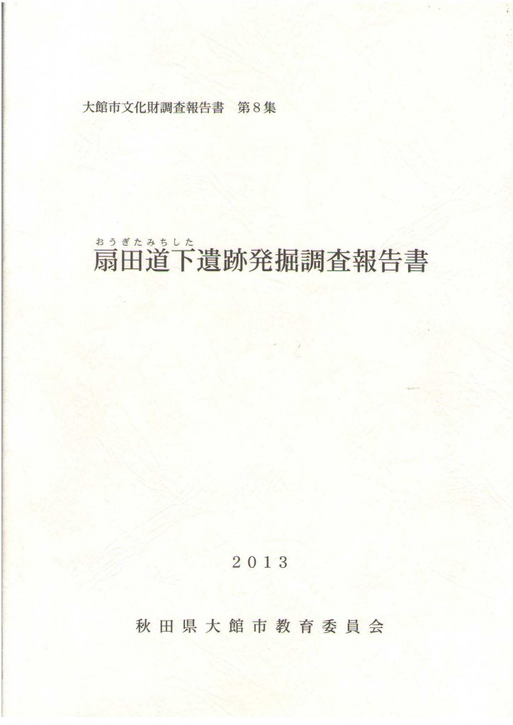 扇田道下遺跡発掘調査報告書