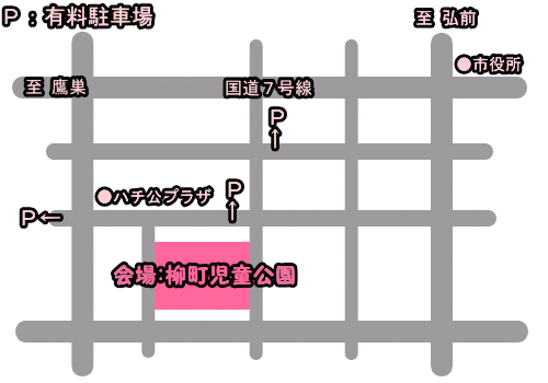 画像：市日まつり会場マップ