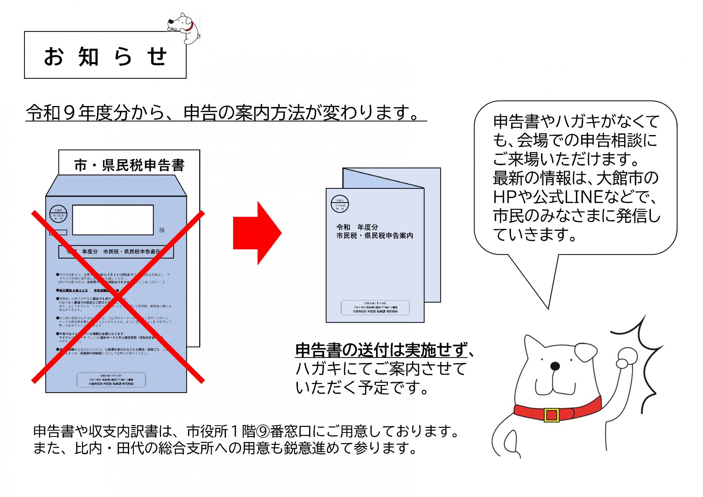 申告相談に係るお知らせ[316KB]